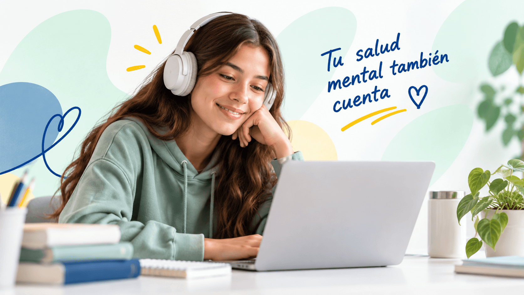 Joven en una sesión de psicología online con TherapyOM